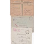 Censored Mail - Three Censored Envelopes, Base Arm Post Office 1 (one an Active Service green