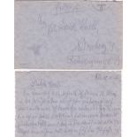 Germany 1940 - Feldpost Letter Ukraine to Nuremberg with content & card