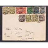 Germany 1923 Envelope posted to Wimbledon from the Rhine Army Officers Club cancelled 10/11/12923