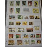 Zimbabwe used on album pages - unpicked with plenty of thematics, Birds etc. (30+ pages) values