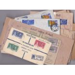 Ceylon - Assorted covers, few FDC's, Victorian Stationary, Official Registered Airmails to Crown