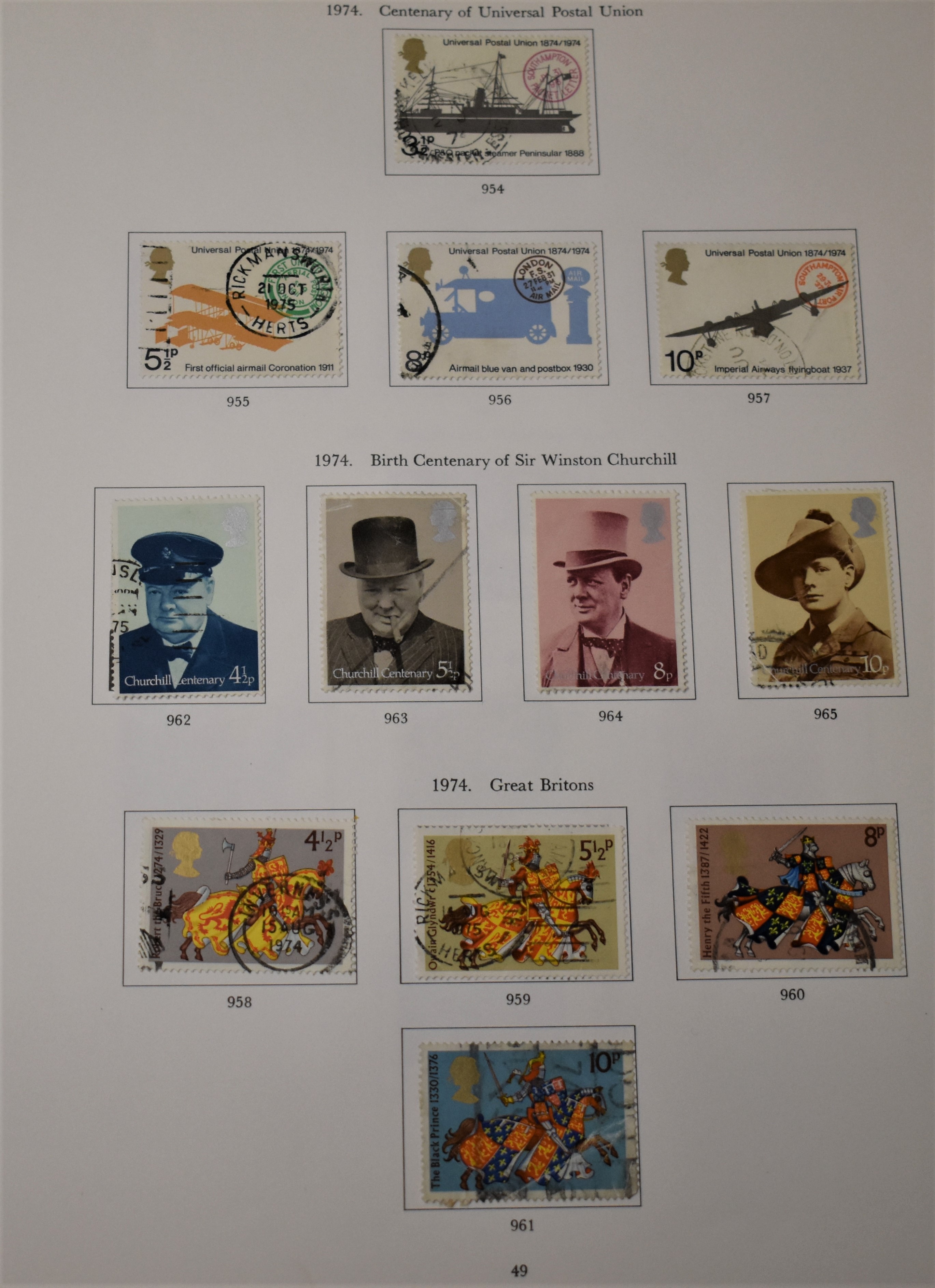 Great Britain 1912-1980 - Mainly used collection in an illustrated SG album (100's) ready to be - Image 2 of 4