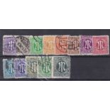 Germany 1945 Allied Military Post Definitives S.G. A10-A11, A3-A6, A15, A8, A26, A9, A29, A31, A32