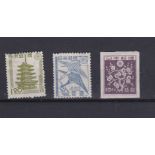 Japan 1947 definitives S.G. 445, 447, 449 m/m. Cat value £58.50