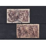 Great Britain 1934 2/6 SG 450 (2) used, re-engraved