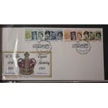 Great Britain 1984-1987 Collection in an album, some no address, odd better cancel (40)