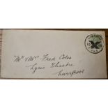 Great Britain 1908 Env to Lyne Theatre Liverpool with scarce Xmas Day Delivery Postmark, crisp