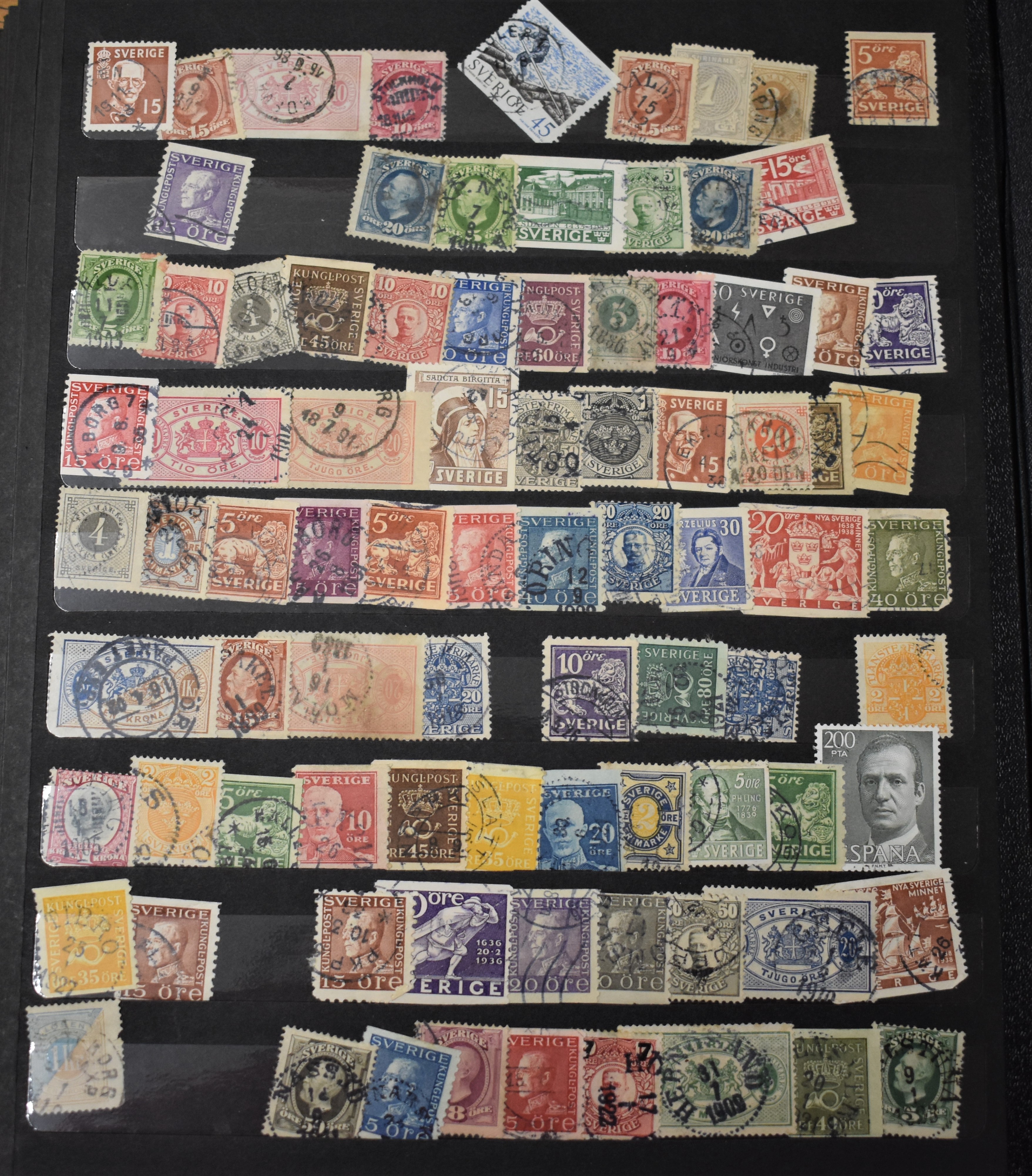 Assorted accumulation in a full stockbook with wide range of Sweden (100's), Finland (100's) with