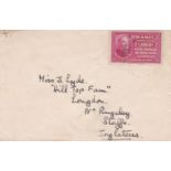 Brazil 1939 envelope posted to England cancelled on S.G. 622 1200r New York Worlds fair stamp