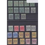 Nigeria 1914-29 KGV good l/m/mint range 1/2 - 1/- with various of each value i.e. 3d (2), 4d (2), 6d