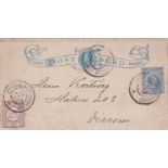 Netherlands 1899 Letter card posted to Viersen cancelled 13/2/1899 Itertogenbosch on S.G. 139 21/