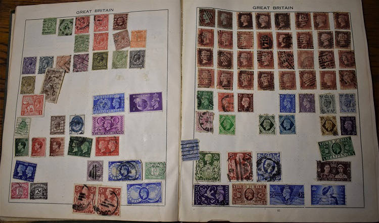 Assorted World Collection to 1950 in an old Triumph Album & 1d reds u/m etc. (100's)