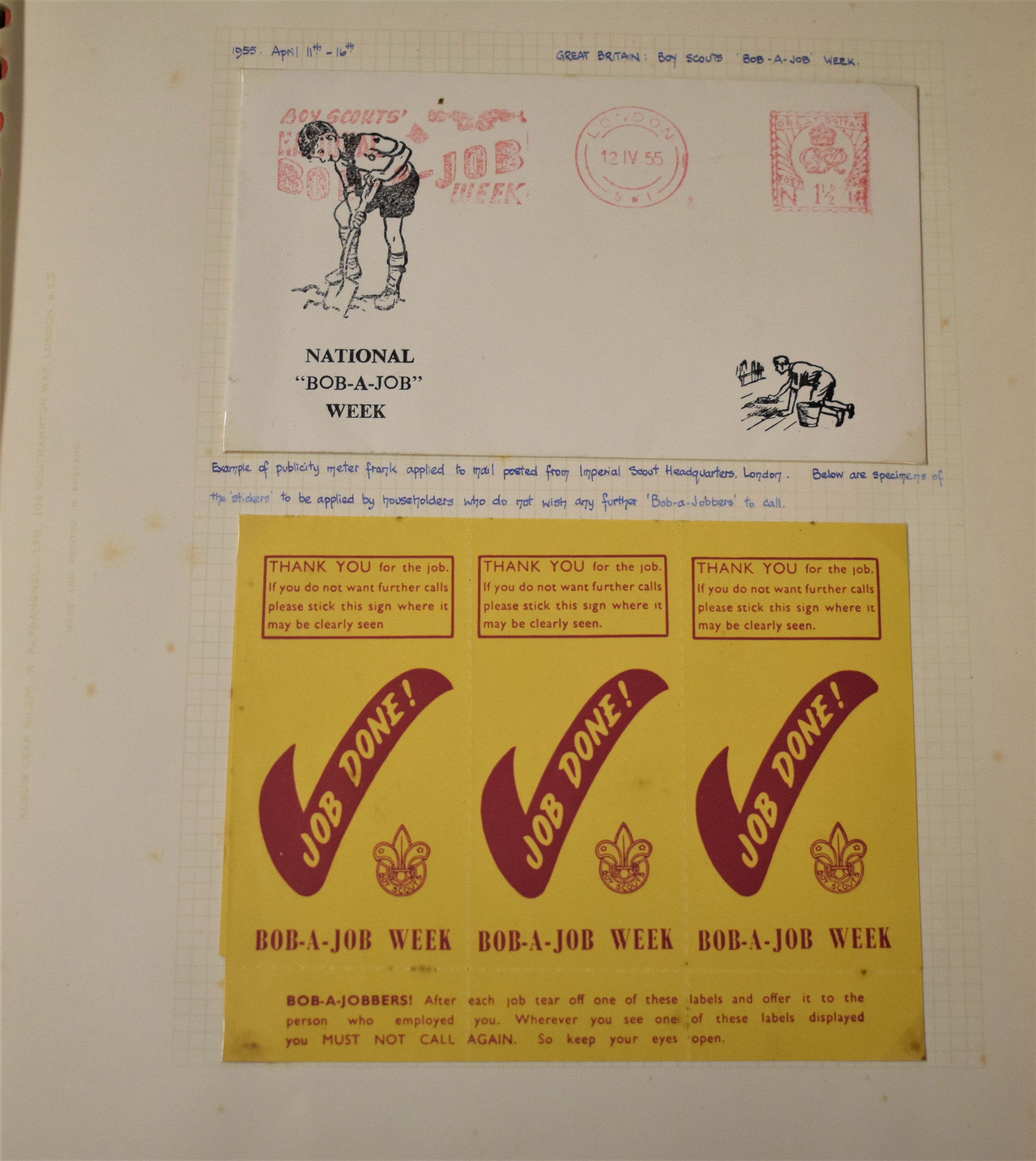 Scouting 1938-1960 - A collection of covers, Slogans, stickers, photographs and a range of - Image 4 of 4