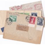 Germany 1949 Allied Military Zone, Birth Bicentenary of Goethe envelope captioned F.D.C. posted to