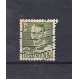 Denmark 1949 King Frederick IX definitive S.G. 357a used 15ore. Cat value £65
