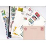 Suriname - Assorted small lot of FDC;s and early stationery 21/2c card mint (8)