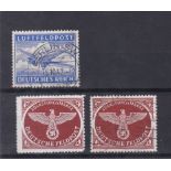 Germany 1942 Military Field Post S.G. M804 fine used N.V.I. Air S.G. M805 m/m and used N.N.I. Parcel