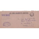 North Borneo 1962 - O.H.M.S envelope, Airmail Jessleton to Crown Agents, Millbank, Department of