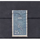 Denmark 1929 Cancer Research Fund S.G. 254 25 Ore (+ 5ore). Cat value £60