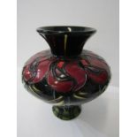 MOORCROFT "Macintosh Rose" pattern 6" vase dated 2009