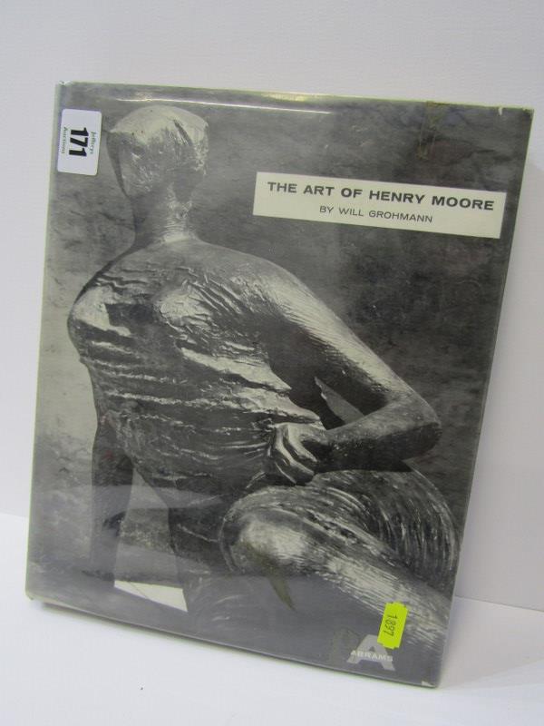 HENRY MOORE, "The Art of Henry Moore" by W. Grohmann together with 4 other volumes relating to art