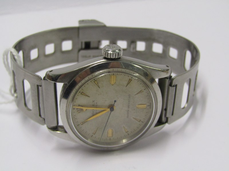 VINTAGE GENTLEMAN'S ROLEX OYSTER WRIST WATCH, circa 1950s, shock resisting movement, Rolex Crown - Image 2 of 3