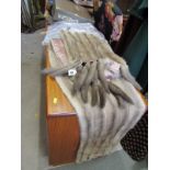 FUR STOLE, a vintage fur stole & tassel