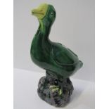 ORIENTAL CERAMICS, Chinese glazed stoneware figure of wild fowl 10" high