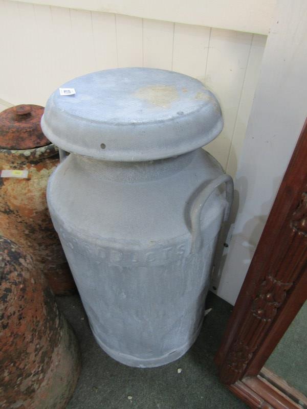 ALUMINIUM MILK CHURN, 27" milk churn