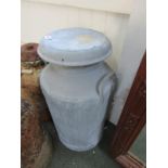 ALUMINIUM MILK CHURN, 27" milk churn