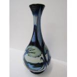 MOORCROFT, "Riverscape" pattern, baluster 12" vase dated 2003