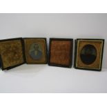 VICTORIAN PHOTOGRAPHY, 2 cased Ambro-type portraits