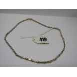 18ct 2 TONE WHITE & YELLOW GOLD NECKLACE, approx 19.5 grams
