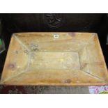 KITCHENALIA, Continental pine rectangular dough trough, 26" width