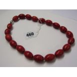 VINTAGE PINK CORAL STYLE BEADS