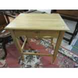 PINE OCCASIONAL TABLE, of Art Nouveau design, 24"