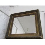 ORNATE MIRROR, rectangular form mirror in a gilt & gesso foliate frame, 32" x 35" overall