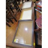 DISPLAY CASES, 3 table top glazed display cases, 12" width