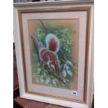 MAJORIE BLAMEY, signed watercolour "Red Squirrel"