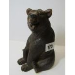 BLACK FOREST, a carved seated Bear figure, 6.5" height