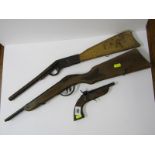 VINTAGE TOYS, 3 toy guns with "Jungle Sporting Range"