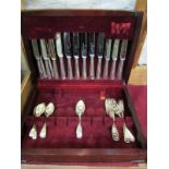 GEORGIAN & LATER SILVER, set of 6 matched silver fiddle pattern tea spoons, mostly London