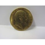 GOLD FULL SOVEREIGN COIN, dated 1903