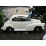 MORRIS MINOR 1000 SALOON, in white 1098cc registration number RPP 940H first registered 1/7/1970