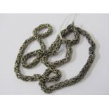 SILVER BYZANTINE LINK NECKLACE, approx 61.4 grams