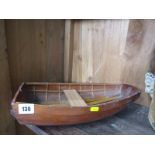 MARITIME, Clinker built model dinghy, 15" length