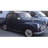 1963 MORRIS MINOR SALOON, Trafalgar blue, Reg. no 846 PUR new voluntary MOT, reconditioned