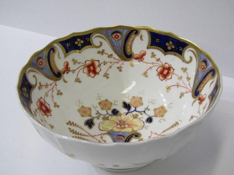 ENGLISH PORCELAIN, 18th Century Worcester spiral fluted waste bowl, a similar floral decorated - Image 13 of 16