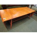 ERCOL, Mid Century blue label extending coffee table by Ercol, model n456