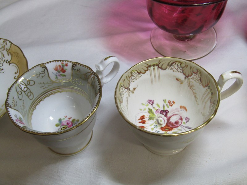 19TH CENTURY TEAWARE, a good collection of English porcelain teaware including, Copeland and - Image 9 of 10